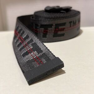 Off-White Dark Gray Belt